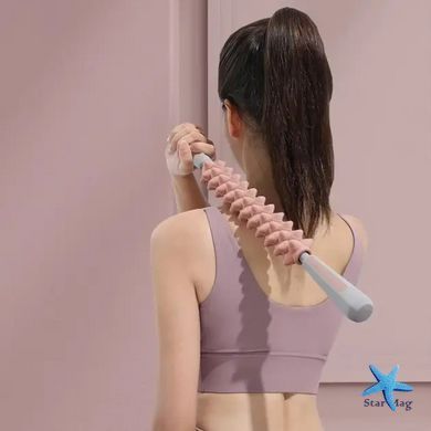 Антицеллюлитный массажер для тела LY-1001 &bull; Роликовая скалка лимфодренаж с ручками