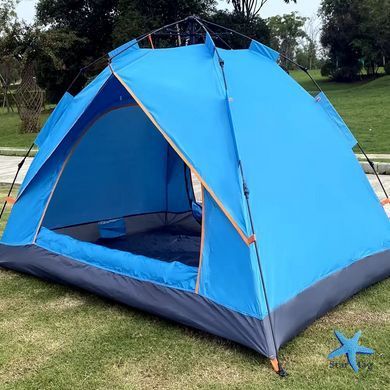 Палатка автоматическая G-Tent 210×150×115 см • Туристическая кемпинговая палатка на 2–3 человек с водостойкой тканью и мгновенной установкой