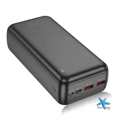 Power Bank Awei J38B 50000mAh чорний &bull; Повербанк Awei J38B 50000mAh 22.5W зі швидкою зарядкою PD/QC і Type-C