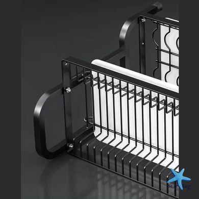 Двухъярусная сушилка для посуды LY-620 &middot; Кухонная настольная металлическая стойка для сушки и хранения посуды