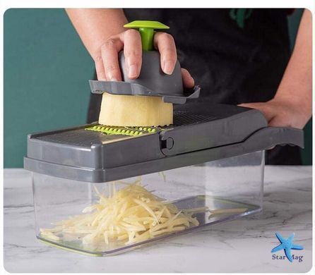 Универсальная овощерезка &ndash; мультислайсер Nicer Dicer 25 в 1 &middot; Терка &ndash; измельчитель с контейнером, 25 предметов