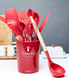Набор кухонных принадлежностей Kitchen Set, 12 предметов ∙ Силиконовые аксессуары для кухни с подставкой