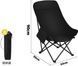 Складний туристичний стілець MA560black 45&times;93&times;58 см зелений до 200 кг &bull; Крісло для пікніка, риболовлі, кемпінгу та відпочинку на природі