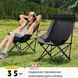Складний туристичний стілець MA560black 45&times;93&times;58 см зелений до 200 кг &bull; Крісло для пікніка, риболовлі, кемпінгу та відпочинку на природі
