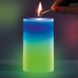 Восковая свеча с настоящим пламенем и встроенной подсветкой RGB Свечка меняющая цвет Candled Mood Madic