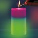 Воскова свічка зі справжнім полум'ям та RGB підсвіткою Candled Mood Madic
