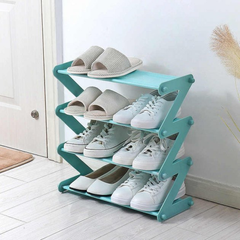 Полиця – органайзер для взуття Z-shaped Shoe Rack · Універсальна стійка для зберігання речей на 4 полиці