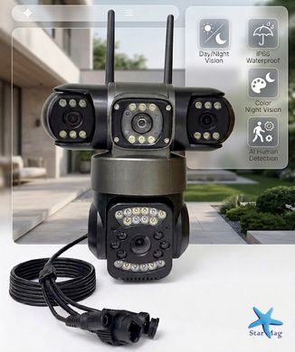 Уличная поворотная камера 4G Smart Camera SO-14 &bull; Камера видеонаблюдения с SIM-картой для дома, дачи и бизнеса &bull; Умная IP камера для наружного наблюдения и удаленного контроля