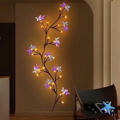 Гирлянда Бабочки KAR289 1,5 м 30 LED USB &bull; Светодиодная гирлянда KAR289 для стены и интерьера с теплым белым светом