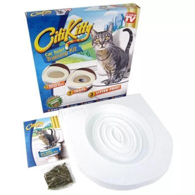 Система приучения кошек к унитазу Туалет для кота Citi Kitty Cat Toilet Training