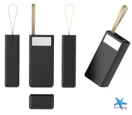 Power Bank Awei J86 80000mAh чорний &bull; Повербанк Awei J86 80000mAh 22.5W зі швидким заряджанням PD/QC, дисплеєм і ліхтариком