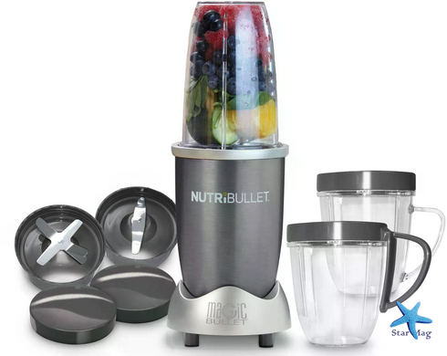 Стационарный блендер NutriBullet PRO 900W &bull; Персональный кухонный блендер для смузи, коктейлей, фруктов, овощей и спортивного питания