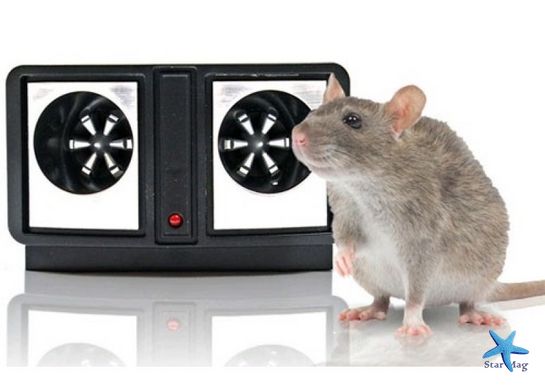 Ультразвуковой отпугиватель грызунов, Dual Sonic Pest Repeller, ультразвуковой отпугиватель мышей и крыс PR1