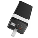 Power Bank Awei J86 80000mAh чорний &bull; Повербанк Awei J86 80000mAh 22.5W зі швидким заряджанням PD/QC, дисплеєм і ліхтариком
