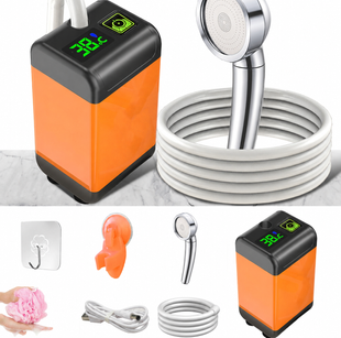 Душ Портативный Outdoor Shower 1402 ∙ Портативний похідний душ з акумулятором 7800 mAh