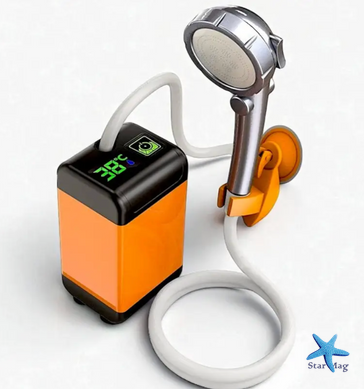 Душ Портативный Outdoor Shower 1402 ∙ Портативний похідний душ з акумулятором 7800 mAh