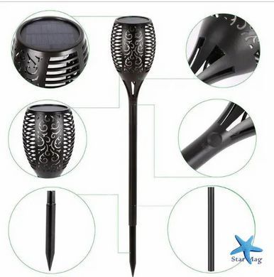 Фонарь садовый на солнечной батарее Solar flame, 80 см &middot; LED светильник в форме факела с классом защиты IP65