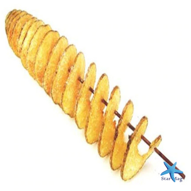 Машинка для спиральной нарезки картофеля Spiral Potato Slicer ∙ Картофелерезка ∙ Овощерезка ∙ Мультирезка спиралью