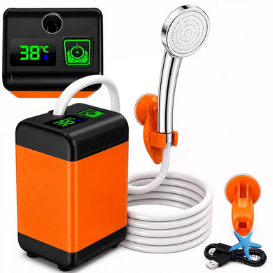 Душ Портативный Outdoor Shower 1402 ∙ Портативный походный душ с аккумулятором 7800 mAh
