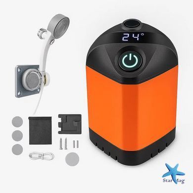 Душ Портативный Outdoor Shower 1402 ∙ Портативний похідний душ з акумулятором 7800 mAh