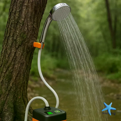 Душ Портативный Outdoor Shower 1402 ∙ Портативный походный душ с аккумулятором 7800 mAh