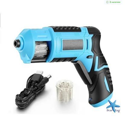 Аккумуляторный шуруповерт с барабаном для бит DOMOTEC 3.6V ∙ Портативный шуруповерт DOMOTEC 3.6V