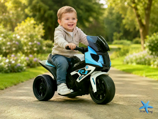 Детский электротрицикл K160 6V &bull; Аккумуляторный электромотоцикл K160 для детей 2&ndash;3,5 лет с музыкой и подсветкой