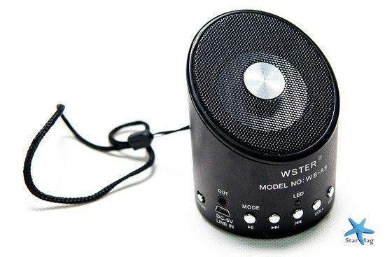 Беспроводная портативная Bluetooth блютуз мини-колонка WSTER WS-A9 PR2