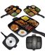 Сковорода универсальная Magic Pan 5 в 1 с секциями для одновременного приготовления жарки нескольких блюд