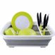 Складная силиконовая сушилка для посуды ∙ Кухонная сушка - органайзер для тарелок и приборов