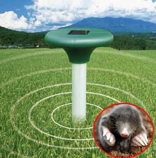 Отпугиватель кротов грызунов Solar Rodent Repeller на солнечной батарее