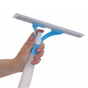 Щетка для мытья окон Economix Cleaning с пульверизатором &bull; Скребок-водосгон для стекол, витрин и автомобильных окон