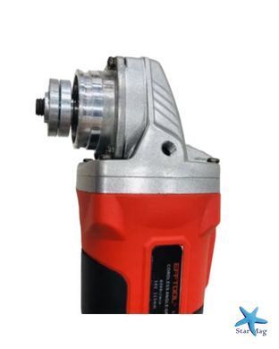 Акумуляторна кутова шліфмашина RED 48V MA798 червона &bull; Болгарка на акумуляторі з 2 батареями, кейсом і комплектом для різання та шліфування