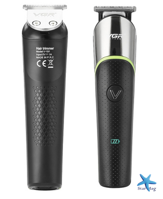 Триммер для стрижки волос VGR V-191 беспроводной · Машинка для стрижки волос, бороды, усов аккумуляторная 4 насадки