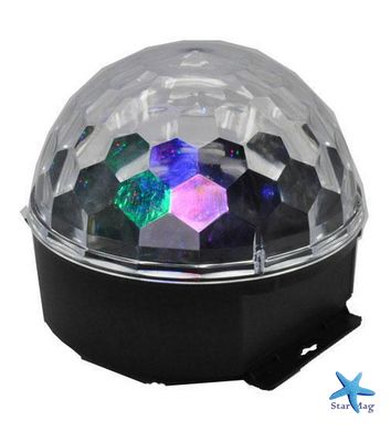 Світлодіодний диско шар Led Party Light Magic Ball RGB кольорова музика з пультом ДУ