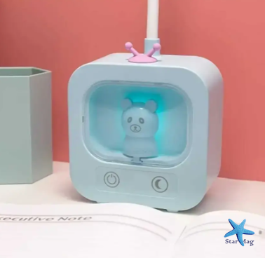 Настільна світлодіодна лампа Teddy Bear з підсвічуванням та гнучкою ніжкою ∙ Функціональна LED-лампа з акумулятором