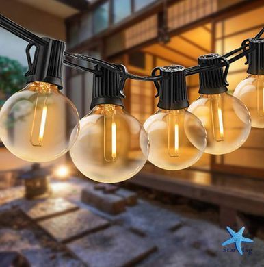 Гирлянда для улицы 7,6 метра 25 LED G-40 HA-90 &bull; Декоративные гирлянды для дома и террасы