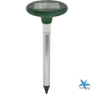 Відлякувач кротів і гризунів на сонячній батареї Solar Rodent Repeller (2 шт в комплекті) ∙ Ультразвуковий відлякувач для саду та городу від кротів мишей і польових шкідників