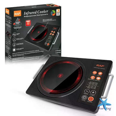 Инфракрасная настольная плита RAF R.8046 3500 Вт &bull; Электроплитка Infrared Cooker с одной конфоркой для дома, дачи и кухни