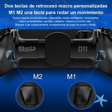 Розсувний геймпад BSP-D11 для смартфона, планшета PC Nintendo Switch ∙ Універсальний ігровий контролер з підтримкою iOS/Android/Switch
