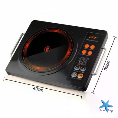 Инфракрасная настольная плита RAF R.8046 3500 Вт &bull; Электроплитка Infrared Cooker с одной конфоркой для дома, дачи и кухни