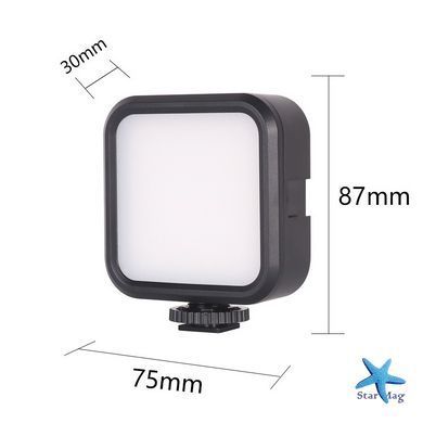 Лампа LED RGB з кріпленням для телефону WR-R1 ∙ Студійне накамерне світло 3000-7000K