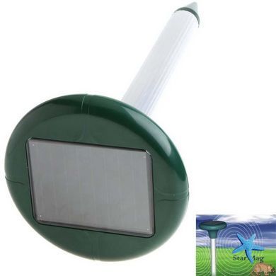 Відлякувач кротів і гризунів на сонячній батареї Solar Rodent Repeller (2 шт в комплекті) ∙ Ультразвуковий відлякувач для саду та городу від кротів мишей і польових шкідників