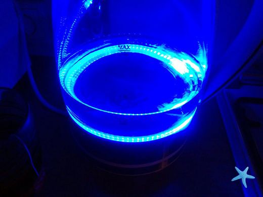 Чайник электрический стеклянный ∙ Электрочайник с подсветкой Domotec MS-8110
