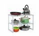 Полка раздвижная для кухни / ванной комнаты Kitchen Rack 588 &middot; Регулируемая кухонная стойка &ndash; трансформер для хранения