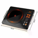 Инфракрасная настольная плита RAF R.8046 3500 Вт &bull; Электроплитка Infrared Cooker с одной конфоркой для дома, дачи и кухни