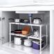 Полка раздвижная для кухни / ванной комнаты Kitchen Rack 588 &middot; Регулируемая кухонная стойка &ndash; трансформер для хранения