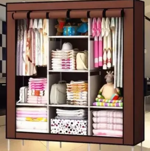 Складной тканевый шкаф STORAGE WARDROBE 88130 на 3 секции, 130х45х175 см