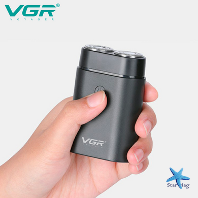 Мужская электробритва VGR V-341 &bull; Аккумуляторная бритва для лица, шейвер для сухого бритья и ежедневного ухода