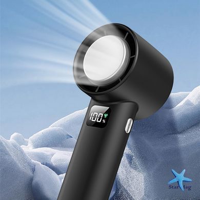 Ручний турбо-вентилятор Turbo Handheld Fan T60 &bull; Портативний акумуляторний вентилятор Turbo Handheld Fan T60 з USB-заряджанням для дому та поїздок